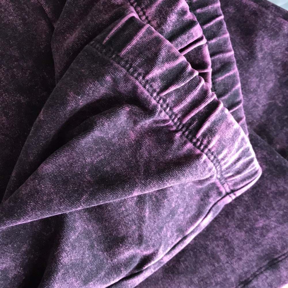 Acid wash stretch flared bell bottoms - purple mix - Picture 3 of 4
